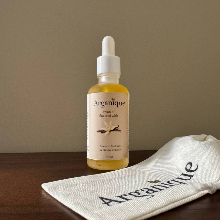 HUILE D'ARGAN AROMATISÉE À LA VANILLE 50ML – Image 3